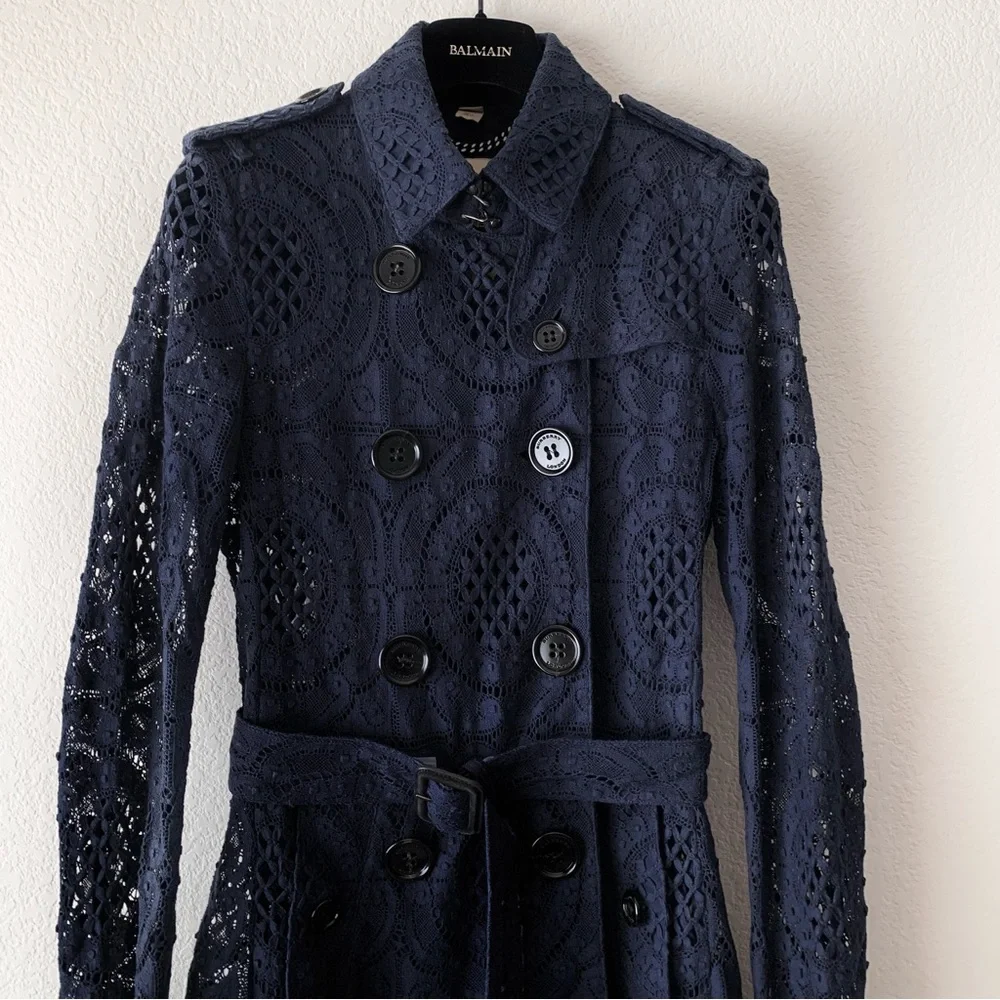 Burberry lace trench coat